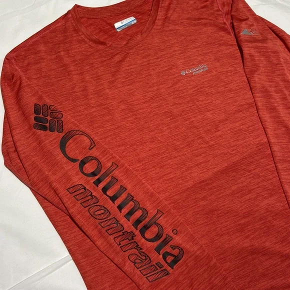 Columbia Montrail Omni-Wick Long Sleeve Performance Shirt. Orange/Red. Size XL - Picture 5 of 7